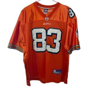Vintage Reebok On Field Jersey Miami Dolphins Welker #83 NFL Orange Size 52